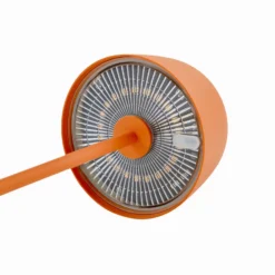Lámpara de mesa LED recargable Arietty de Lindby, naranja, atenuable, IP65