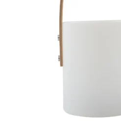 Lámpara de mesa LED recargable para exterior Lindby Juria, blanca, CCT, IP44
