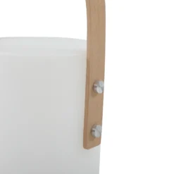 Lámpara de mesa LED recargable para exterior Lindby Juria, blanca, CCT, IP44
