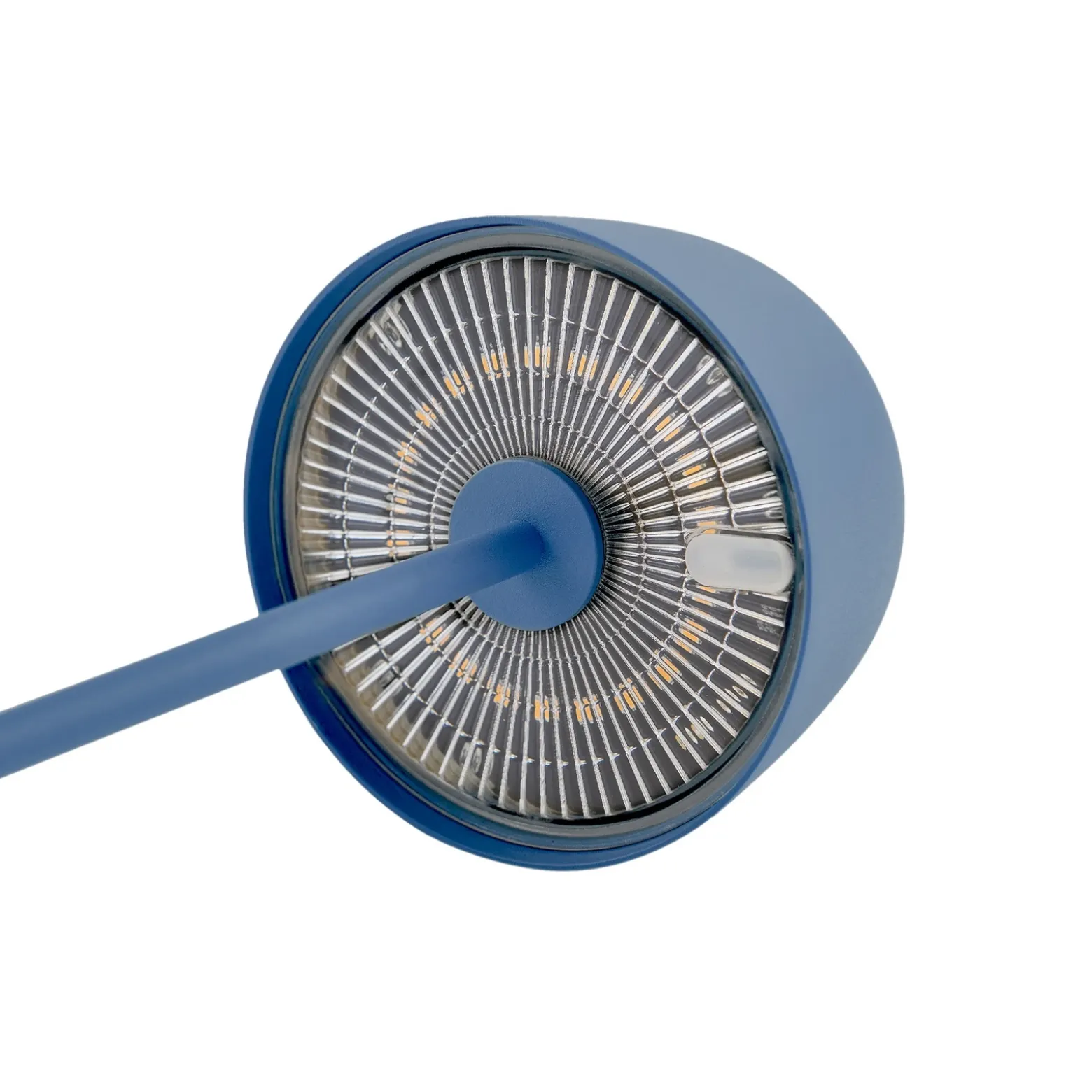 Lámpara de mesa LED recargable Lindby Arietty, azul, atenuable, IP65