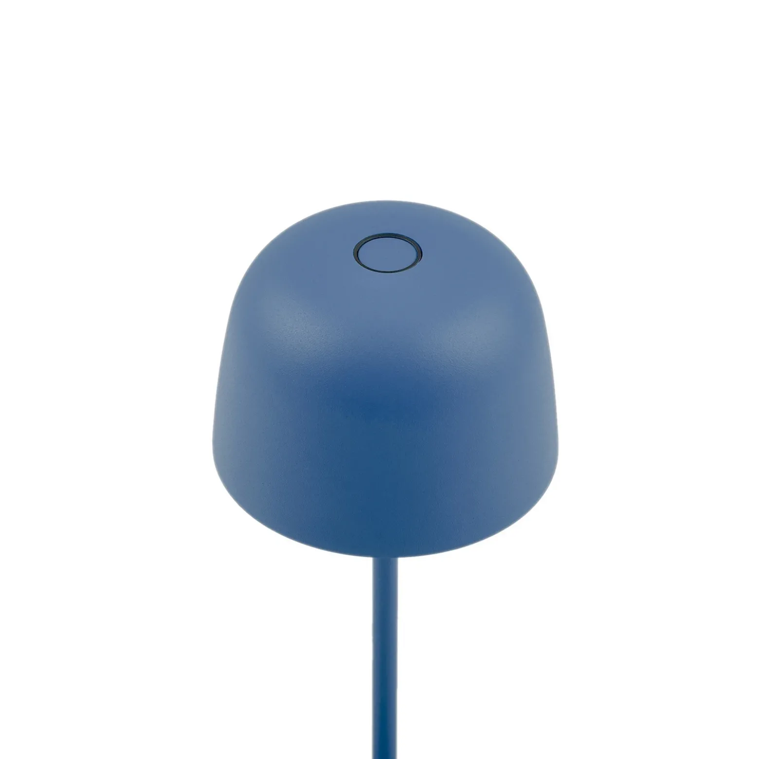 Lámpara de mesa LED recargable Lindby Arietty, azul, atenuable, IP65