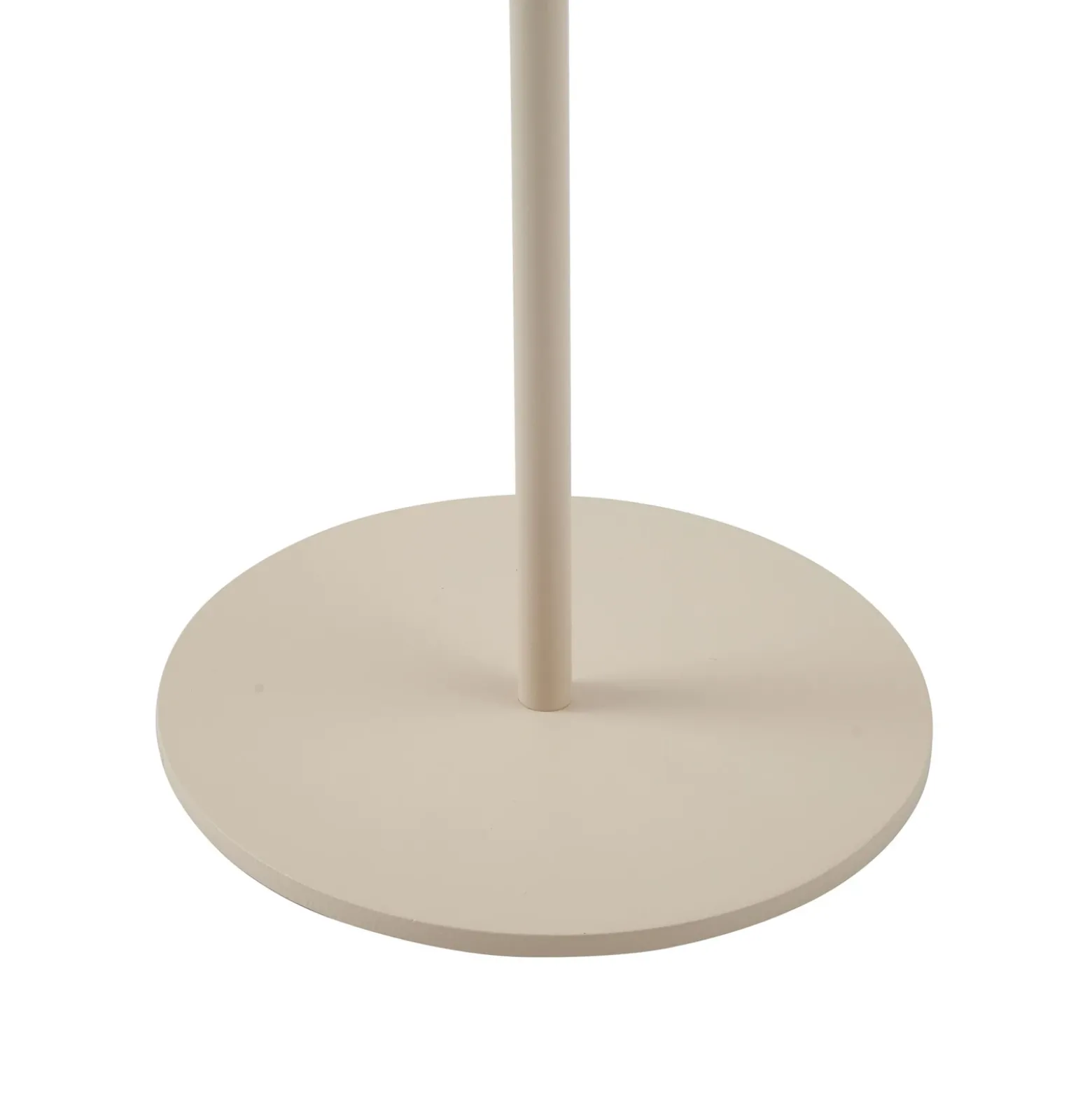 Lámpara de mesa LED recargable Ilvi de Lindby, beige, aluminio, Ø 17,5 cm