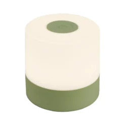 Lámpara de mesa LED recargable Smal, verde, 2.700K, atenuable