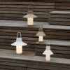 Lámpara de mesa LED recargable LOOM DESIGN Shadow Small, beige, IP65
