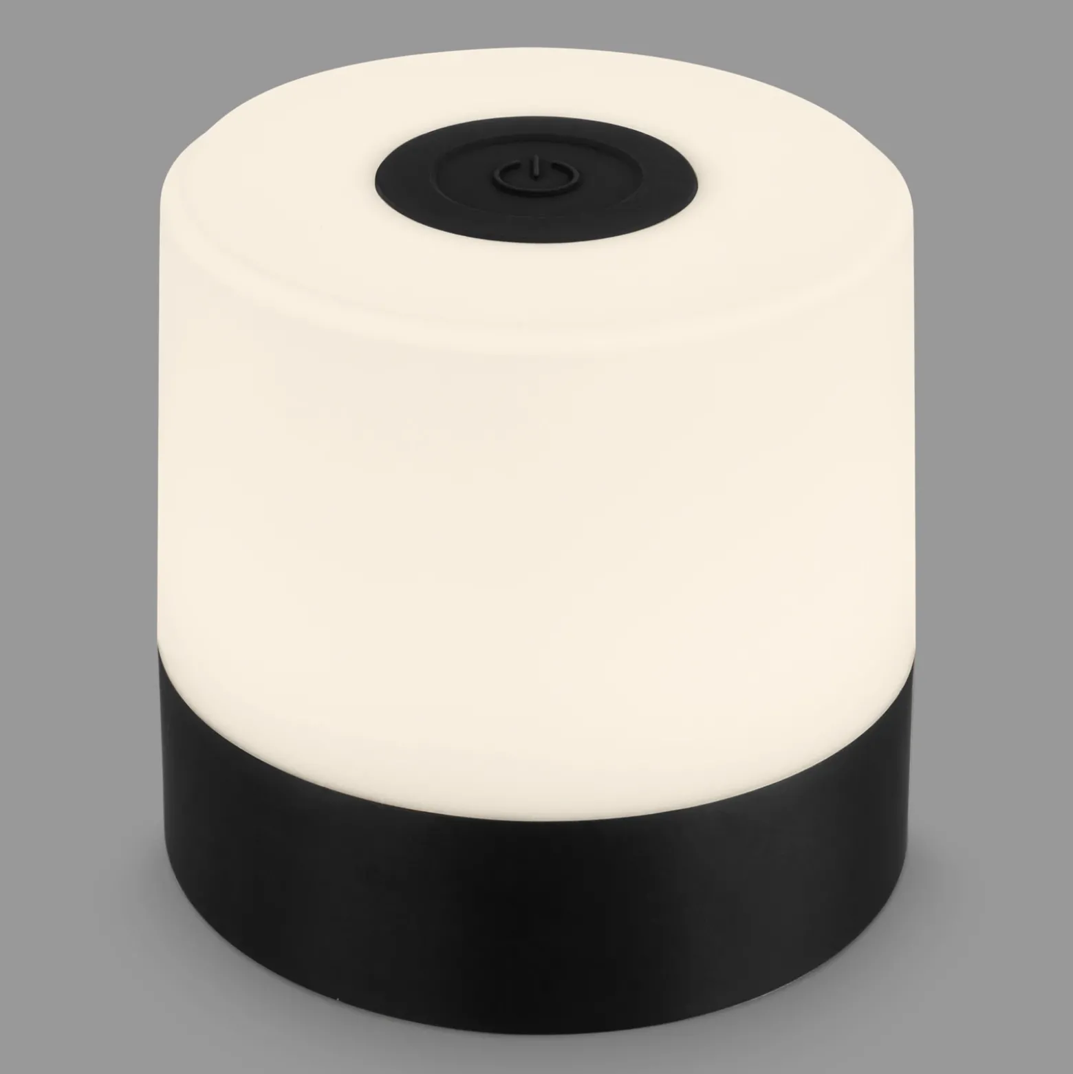 Lámpara de mesa LED recargable Smal, negra, 2.700K, atenuable