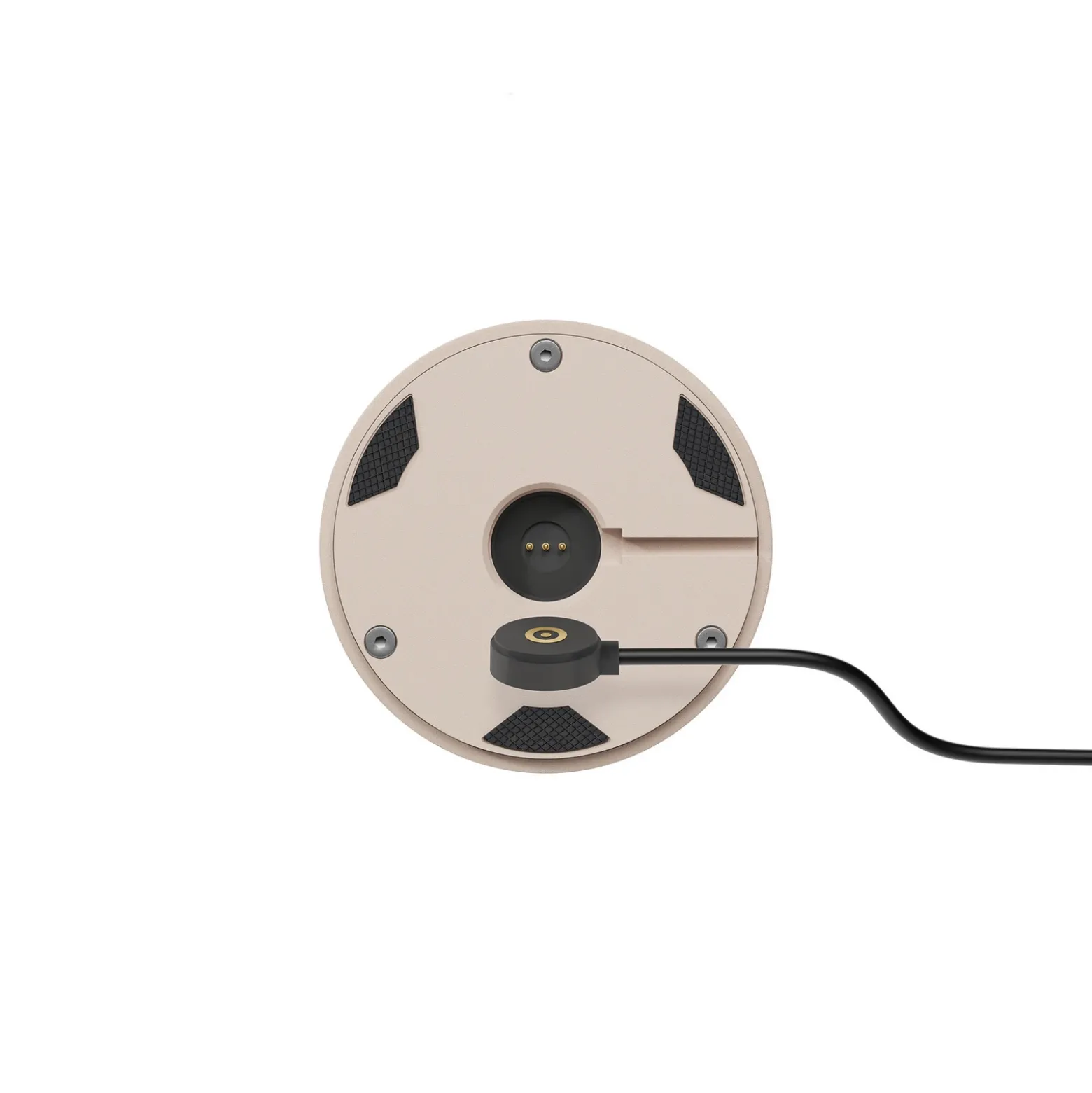 Lámpara de mesa LED recargable Nudrop mini, beige duna, IP54, atenuable