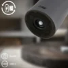 Lámpara de mesa LED recargable Juna, antracita, IP44, atenuable, 20 cm