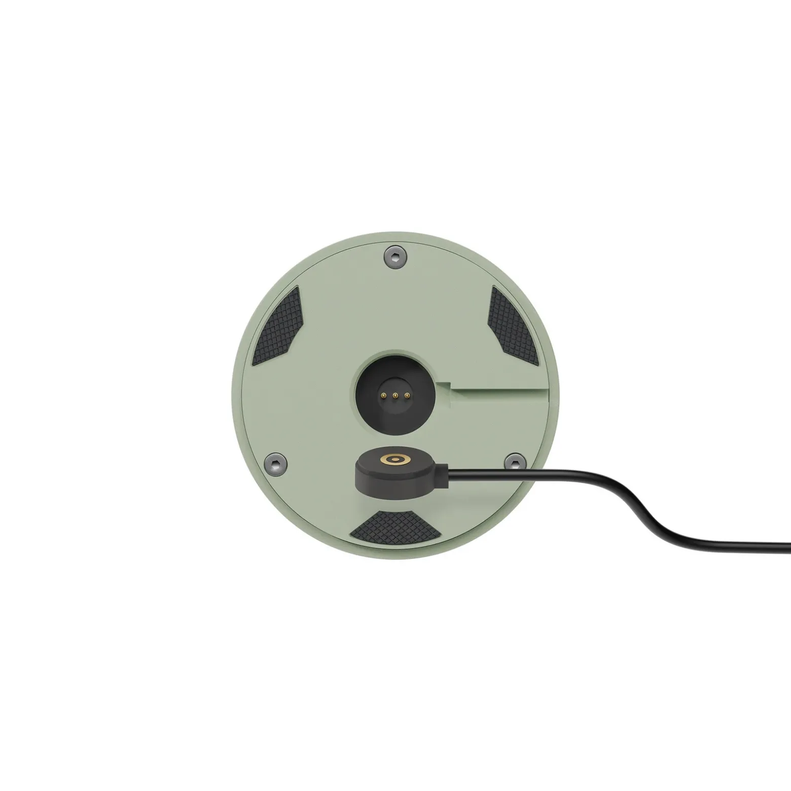 Lámpara de mesa LED recargable Nudrop mini, verde salvia, IP54, atenuable