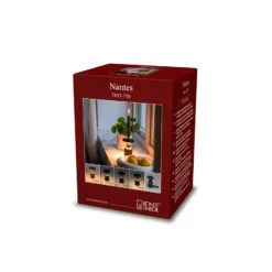 Lámpara de mesa LED recargable Nantes, negra, aluminio, IP54, atenuador,