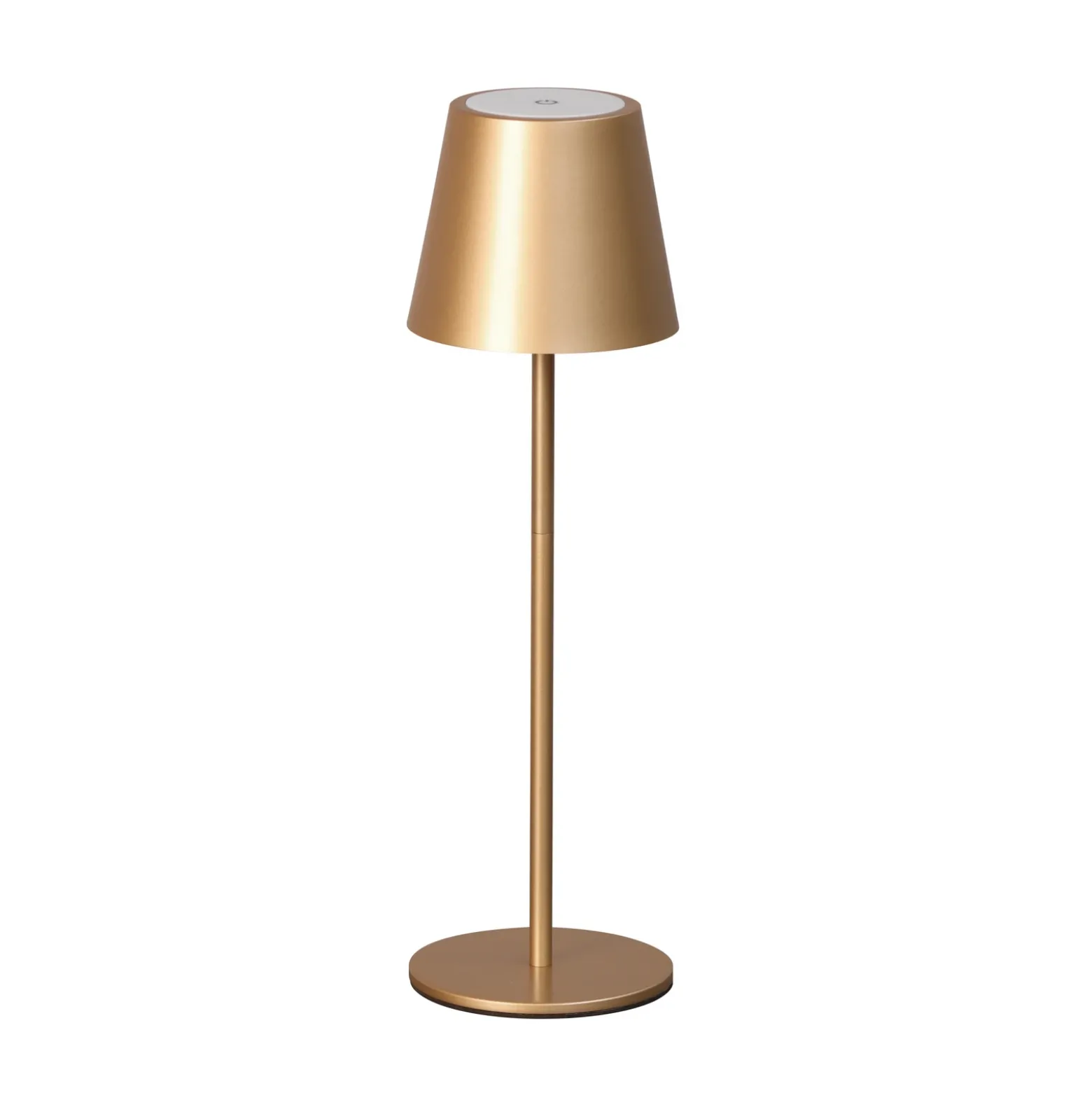 Lámpara de mesa LED recargable Viletto, marrón café, IP54