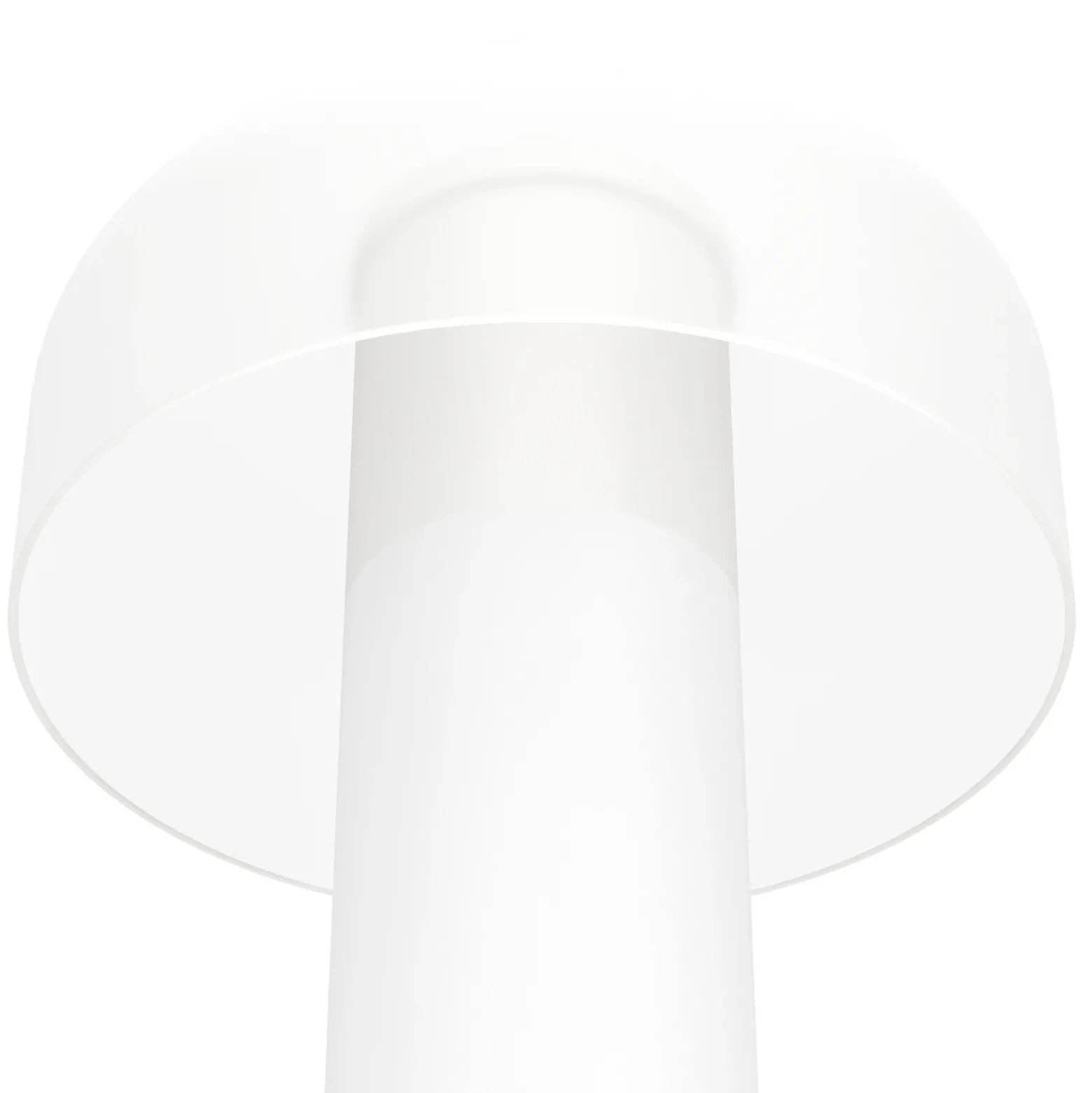 Lámpara de mesa LED recargable Ponente, Ø 16 cm, blanca, CCT, atenuable