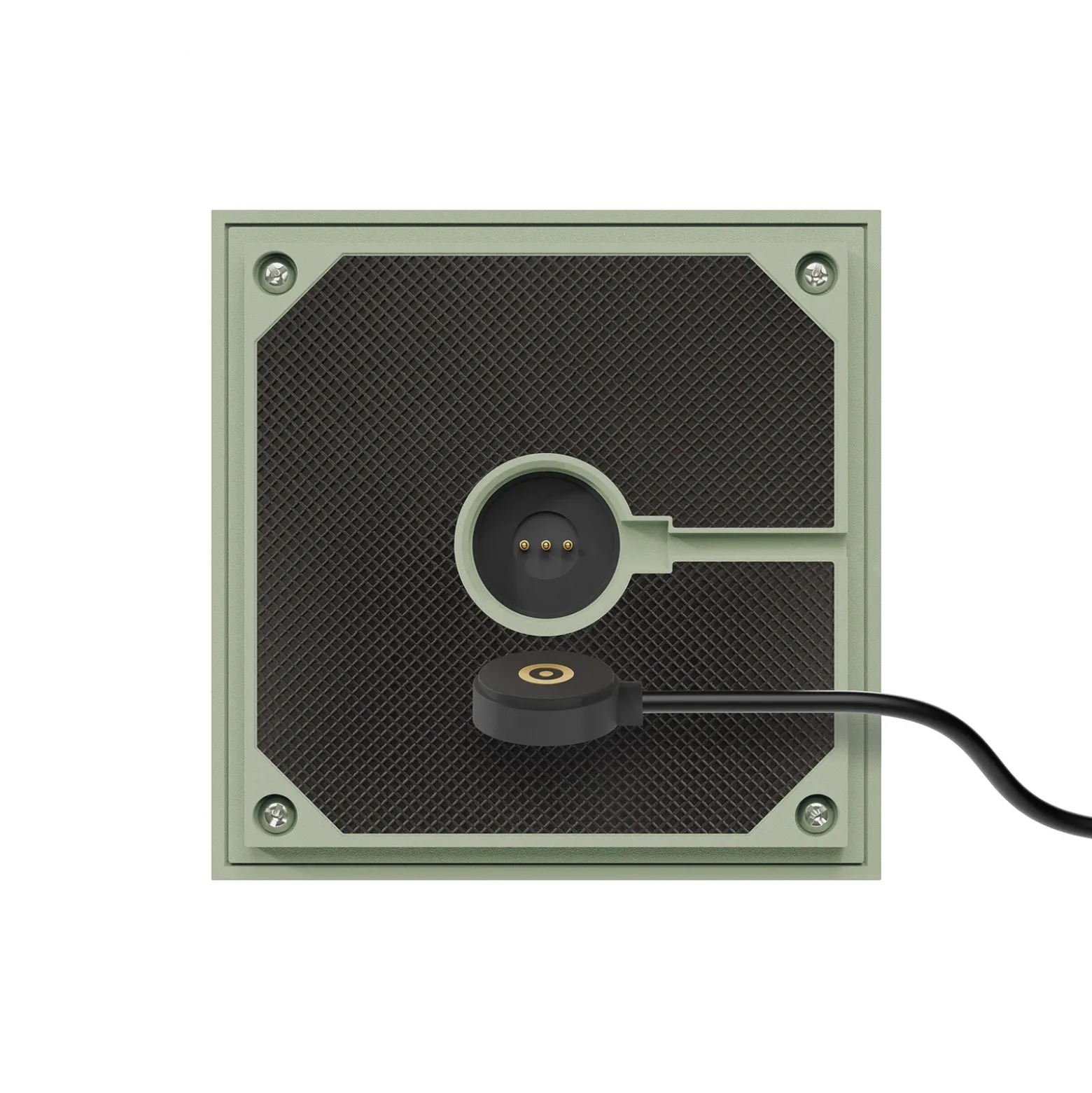 Lámpara de mesa LED recargable Nutalis, verde salvia, IP54, atenuable