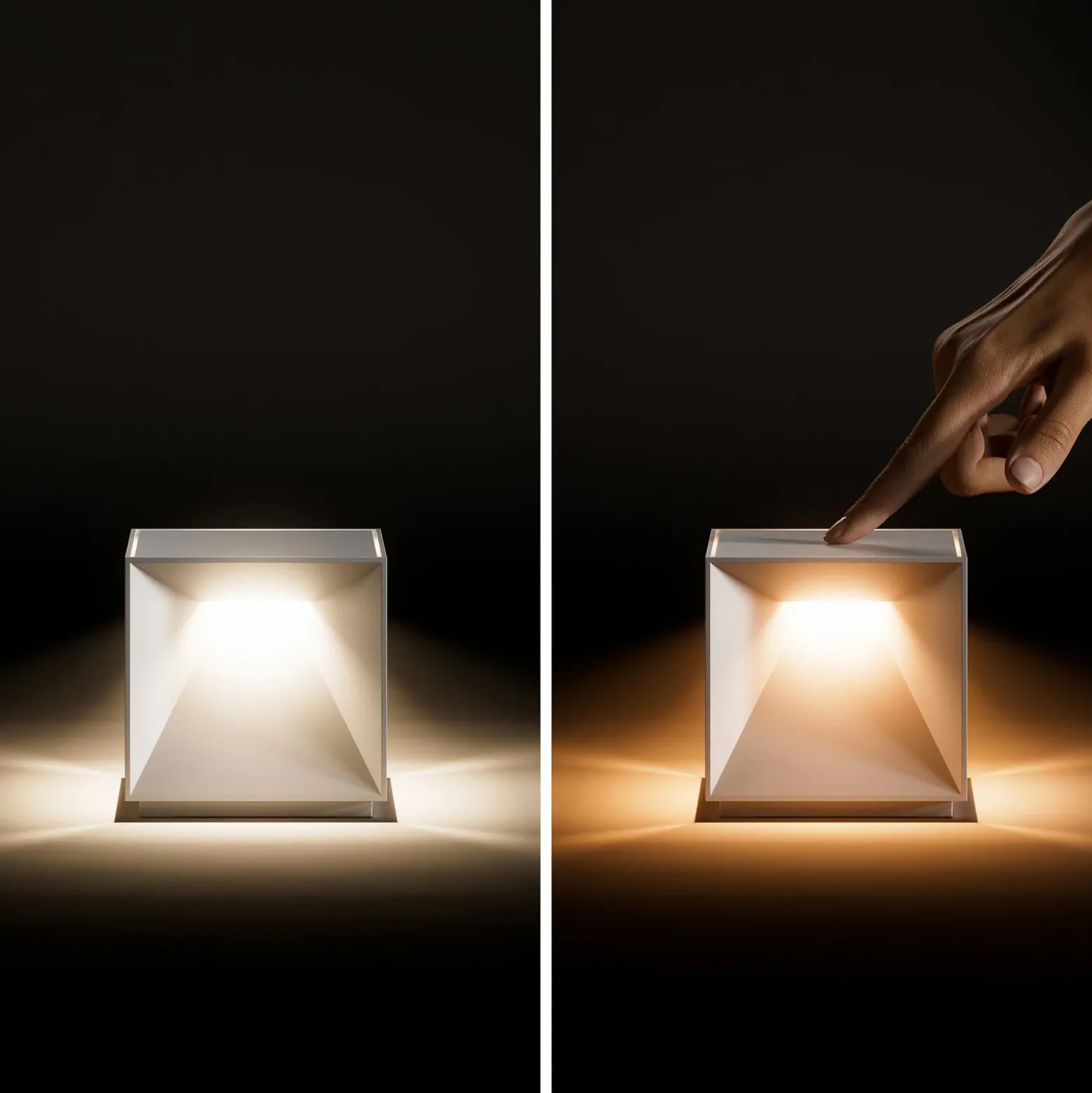 Lámpara de mesa LED recargable Nutalis, verde salvia, IP54, atenuable