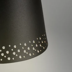 Lámpara de mesa LED recargable Kiki, negro/oro, IP44, 3.000K