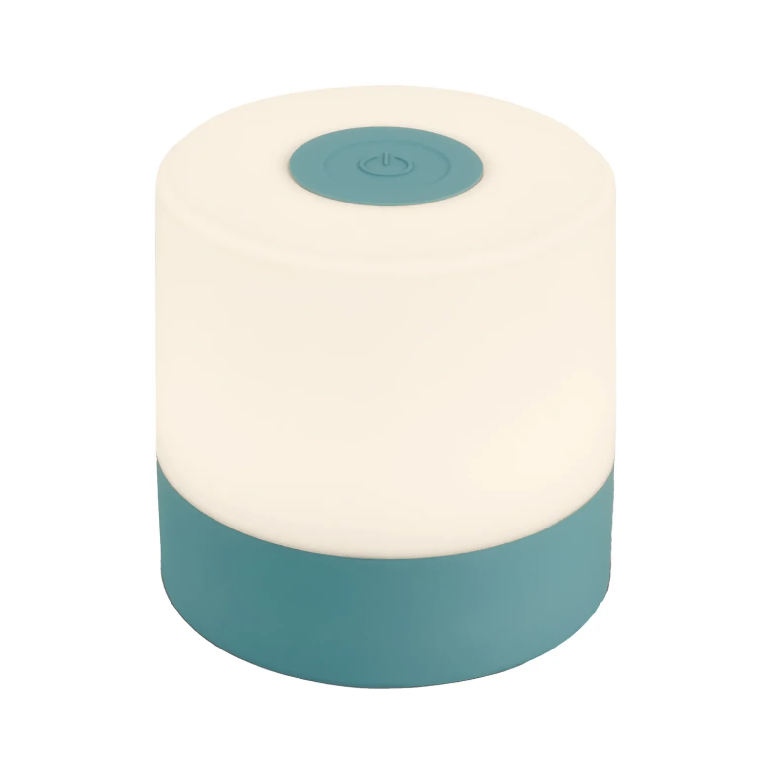 Lámpara de mesa LED recargable Smal, azul, 2.700K, atenuable