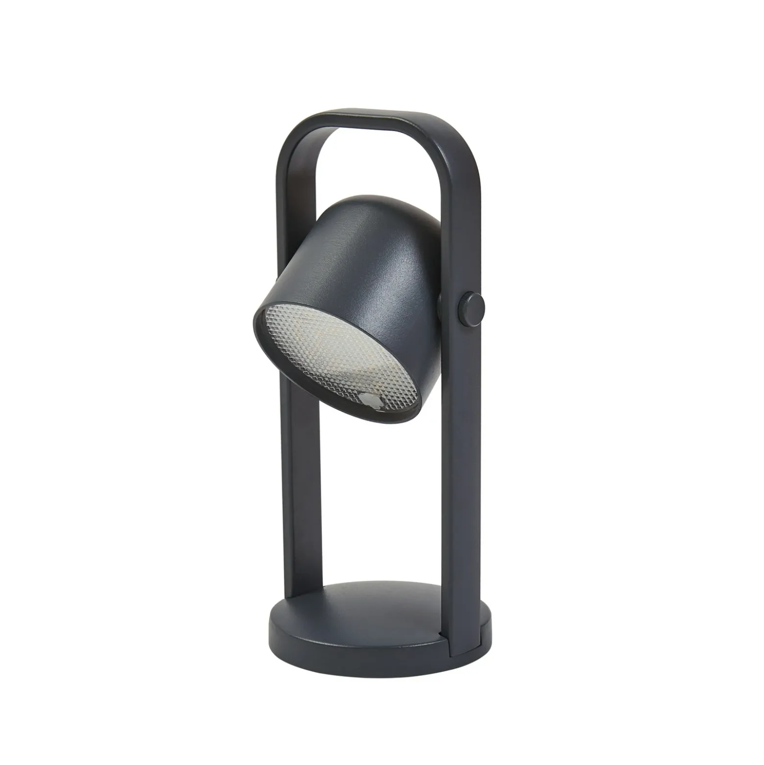 Lámpara de mesa LED recargable Lindby Kalevi, negra, aluminio, CCT