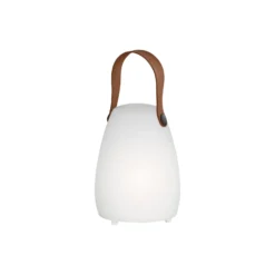 Lámpara de mesa LED recargable Ruby, altura 16 cm, plástico, USB