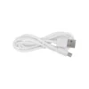 Lámpara de mesa LED recargable Vannie, blanca, altura 36 cm, IP44