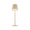 Lámpara de mesa LED recargable Vannie, color arena, altura 36 cm, IP44