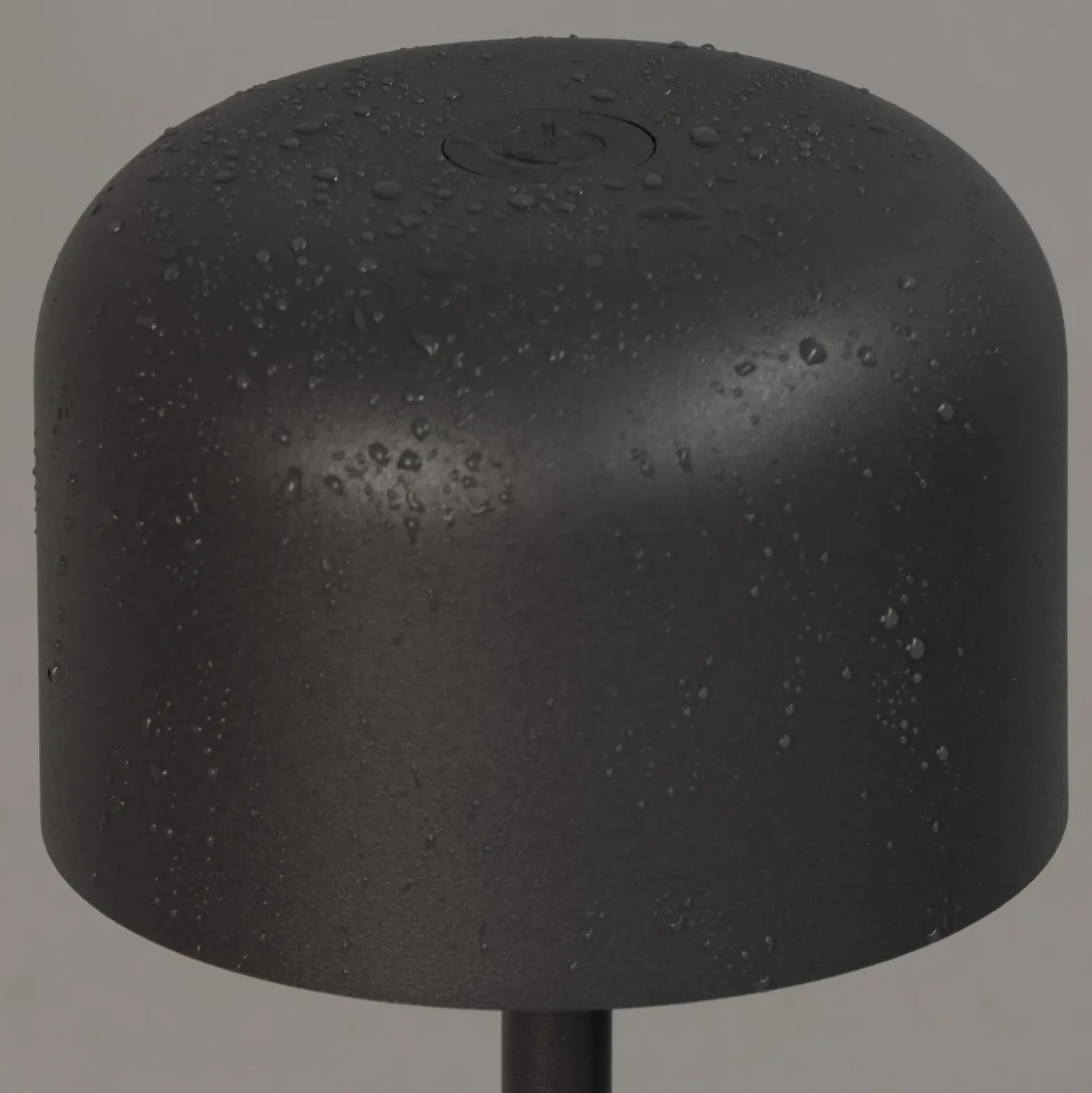 Lámpara de mesa LED recargable Finley, gris arena Altura 22 cm Metal, IP54