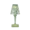 Lámpara de mesa LED recargable Kartell Battery, 30 cm, verde menta, IP54