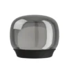 Lámpara de mesa LED recargable EGLO STROVE, gris, altura 13 cm, IP44, atenuable