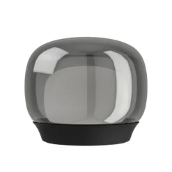 Lámpara de mesa LED recargable EGLO STROVE, gris, altura 13 cm, IP44, atenuable
