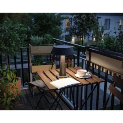 Lámpara de mesa LED Soala de Paulmann, color antracita, 31 cm, IP44