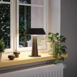 Lámpara de mesa LED Soala de Paulmann, color antracita, 31 cm, IP44