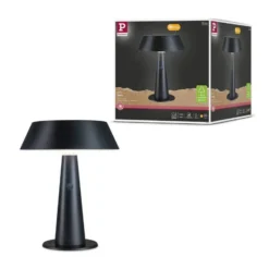 Lámpara de mesa LED Soala de Paulmann, color antracita, 31 cm, IP44