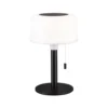 lámpara de mesa LED solar Bartja de Paulmann, negra, IP44 atenuable