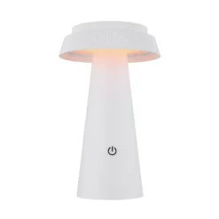 Lámpara de mesa LED solar 36624, blanca, batería recargable, CCT, IP54,