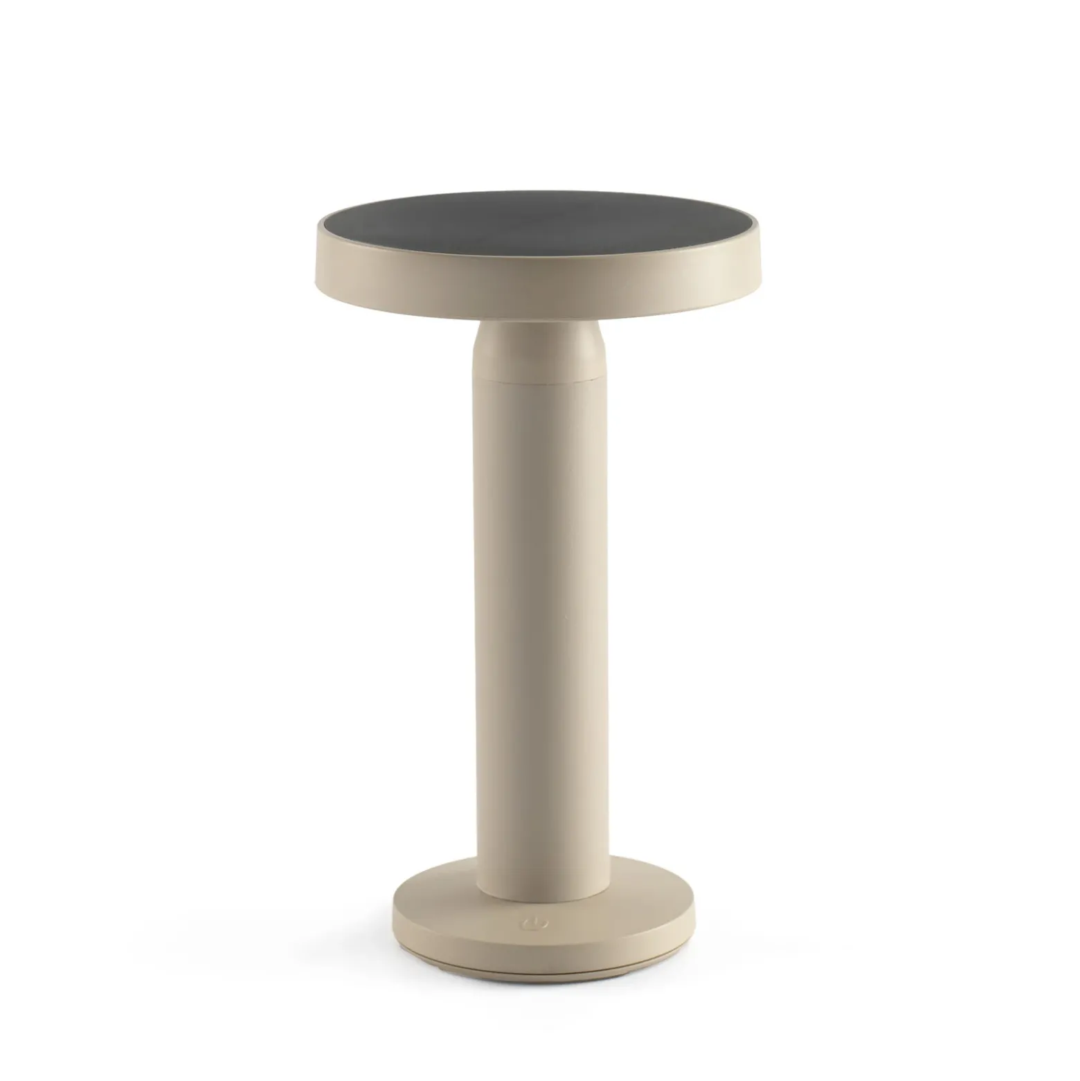 Lámpara de mesa LED solar Cairo, beige, plástico, IP44, 21 cm