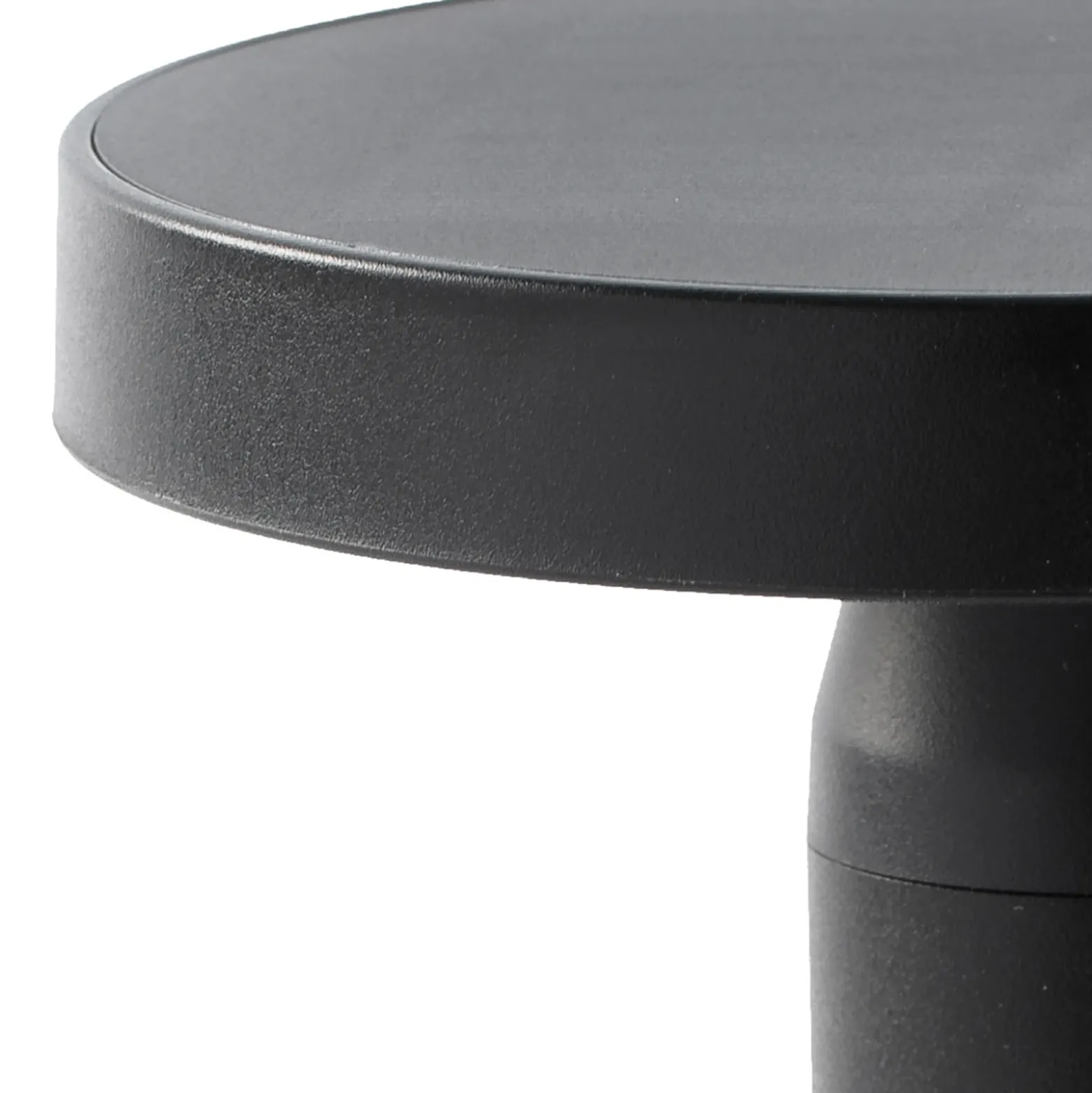 Lámpara de mesa LED solar Cairo, negro, plástico, IP44, 21 cm