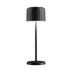 lámpara de mesa LED solar Else de Paulmann, negra, IP44 atenuable