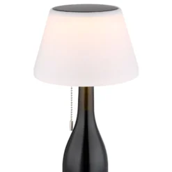 Lámpara de mesa LED solar 36000 tapa de botella plástico blanco