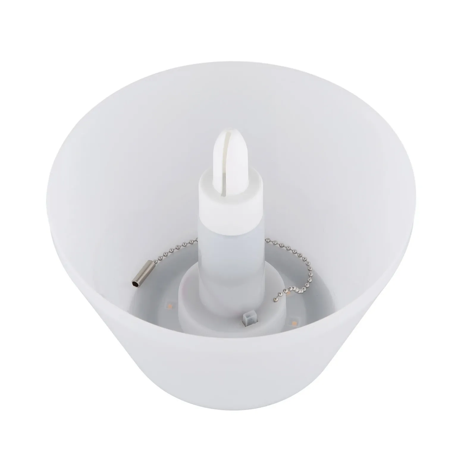 Lámpara de mesa LED solar 36000 tapa de botella plástico blanco