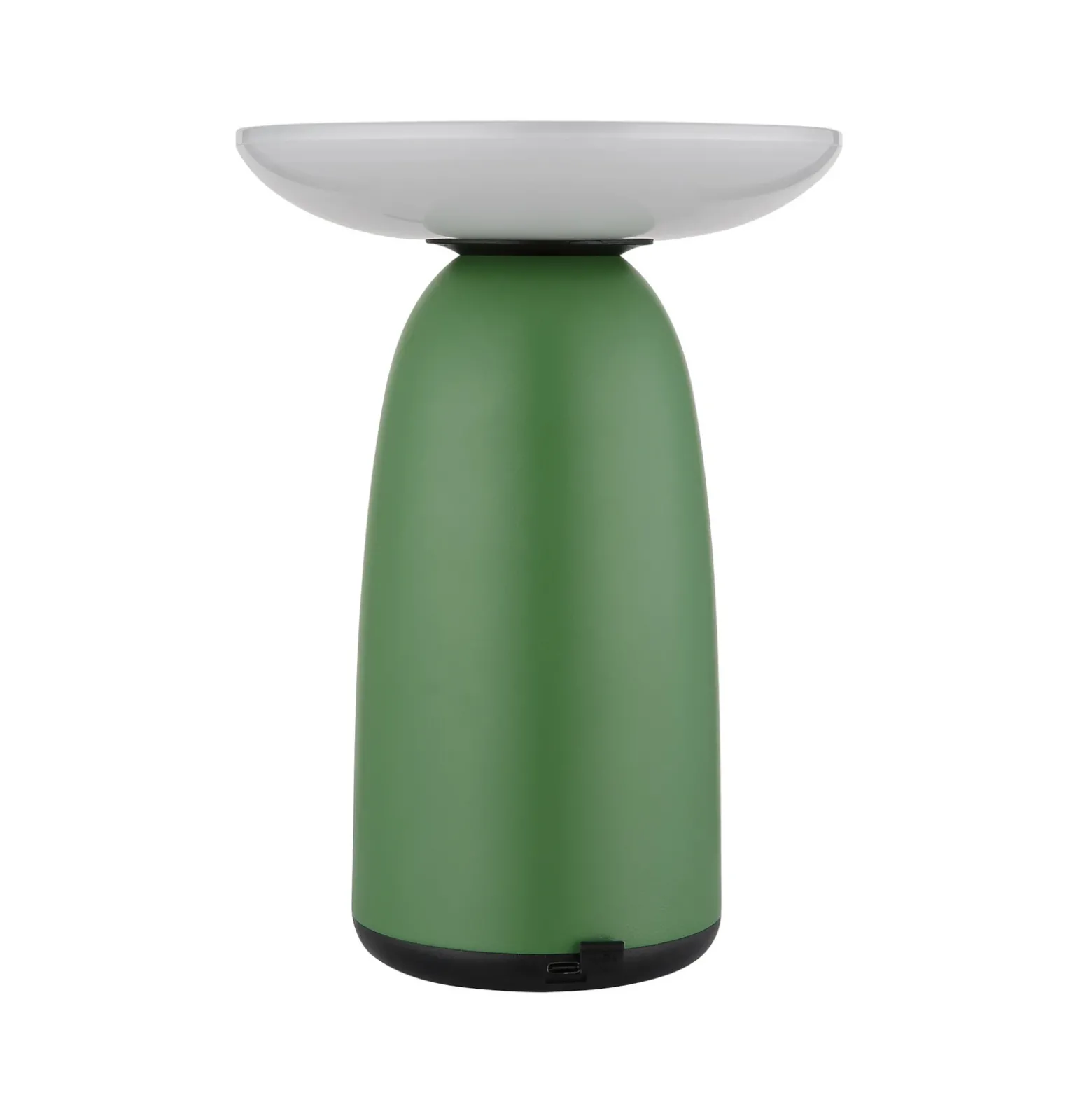Lámpara de mesa LED solar 36625, verde, metal, 23 cm, atenuable