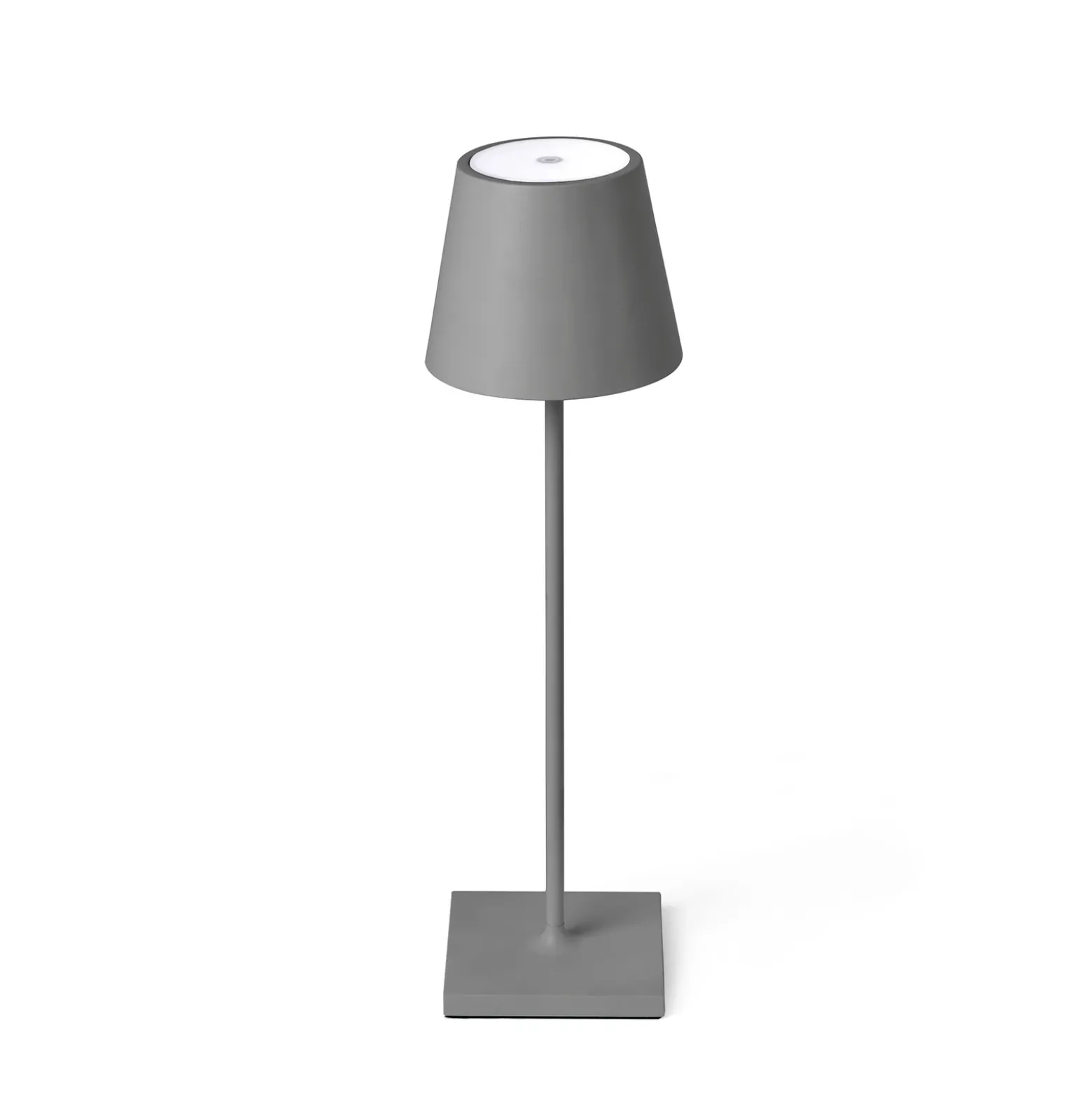 Lámpara de mesa LED Toc con cargador USB IP54 gris