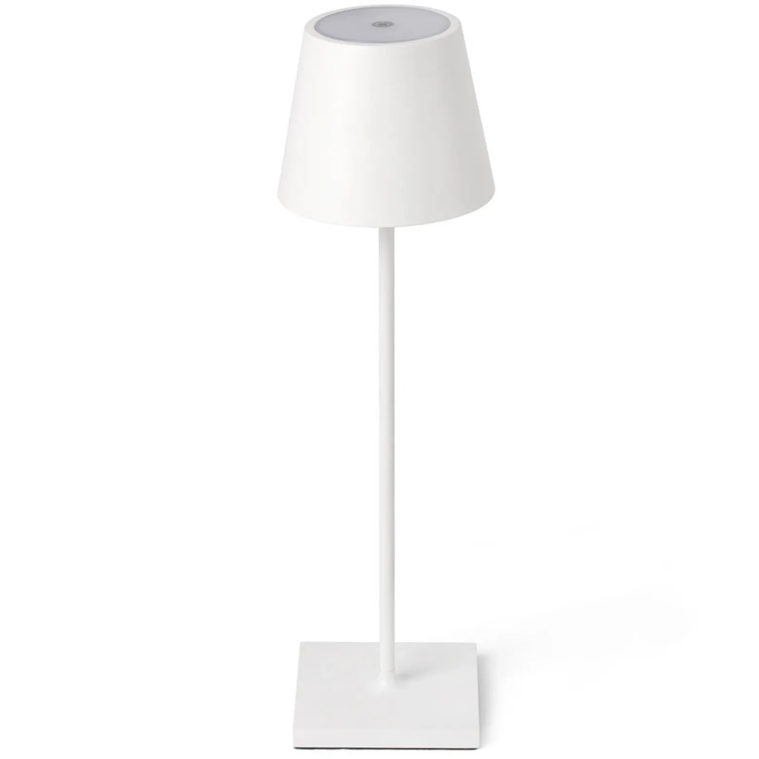 Lámpara de mesa LED Toc USB-Charger, IP54, blanco