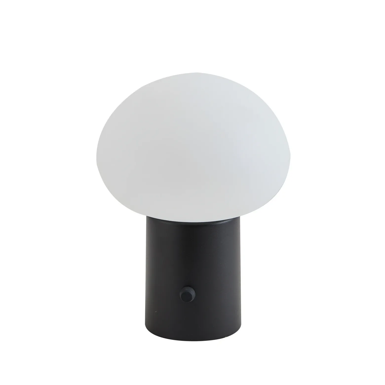 Lámpara de mesa Lindby LED recargable Zelie, negra, aluminio, IP44