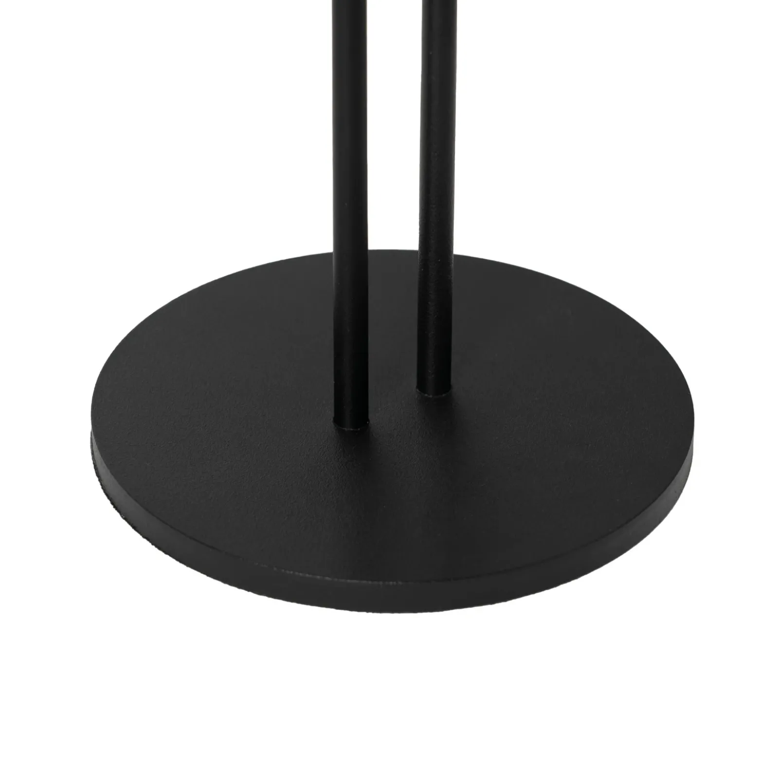 Lámpara de mesa Lindby LED recargable Janea TWIN, negra, metal
