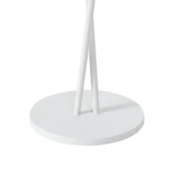 Lámpara de mesa Lindby LED recargable Janea CROSS, blanca, metal