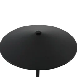 Lámpara de mesa Lindby LED recargable Ayva, negra, aluminio, IP44