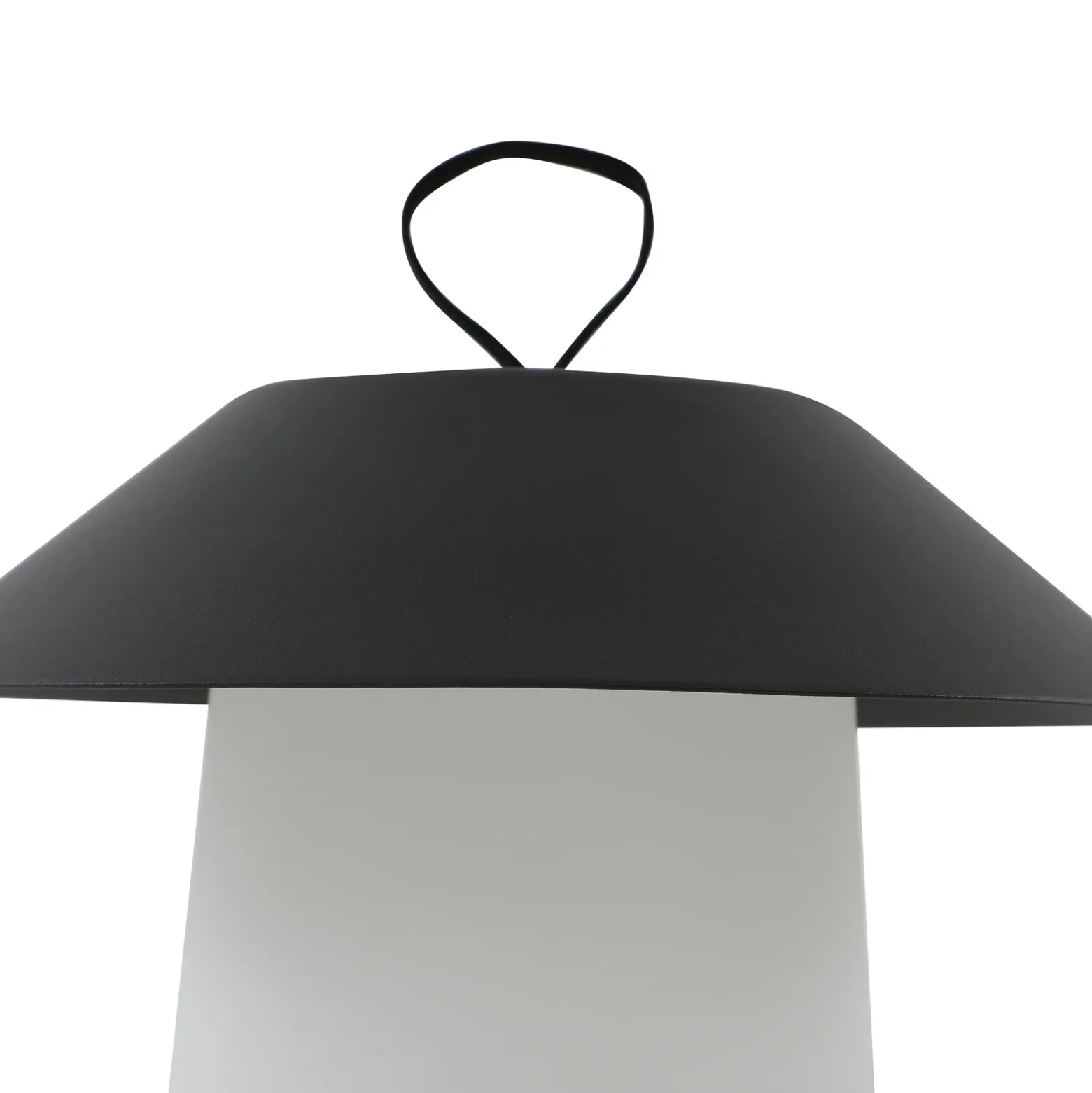 Lámpara de mesa Lindby LED recargable Kalina, negra/blanca, IP44