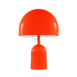 Lámpara de mesa recargable BELL PORTABLE de Tom Dixon, roja, 28 cm, IP44