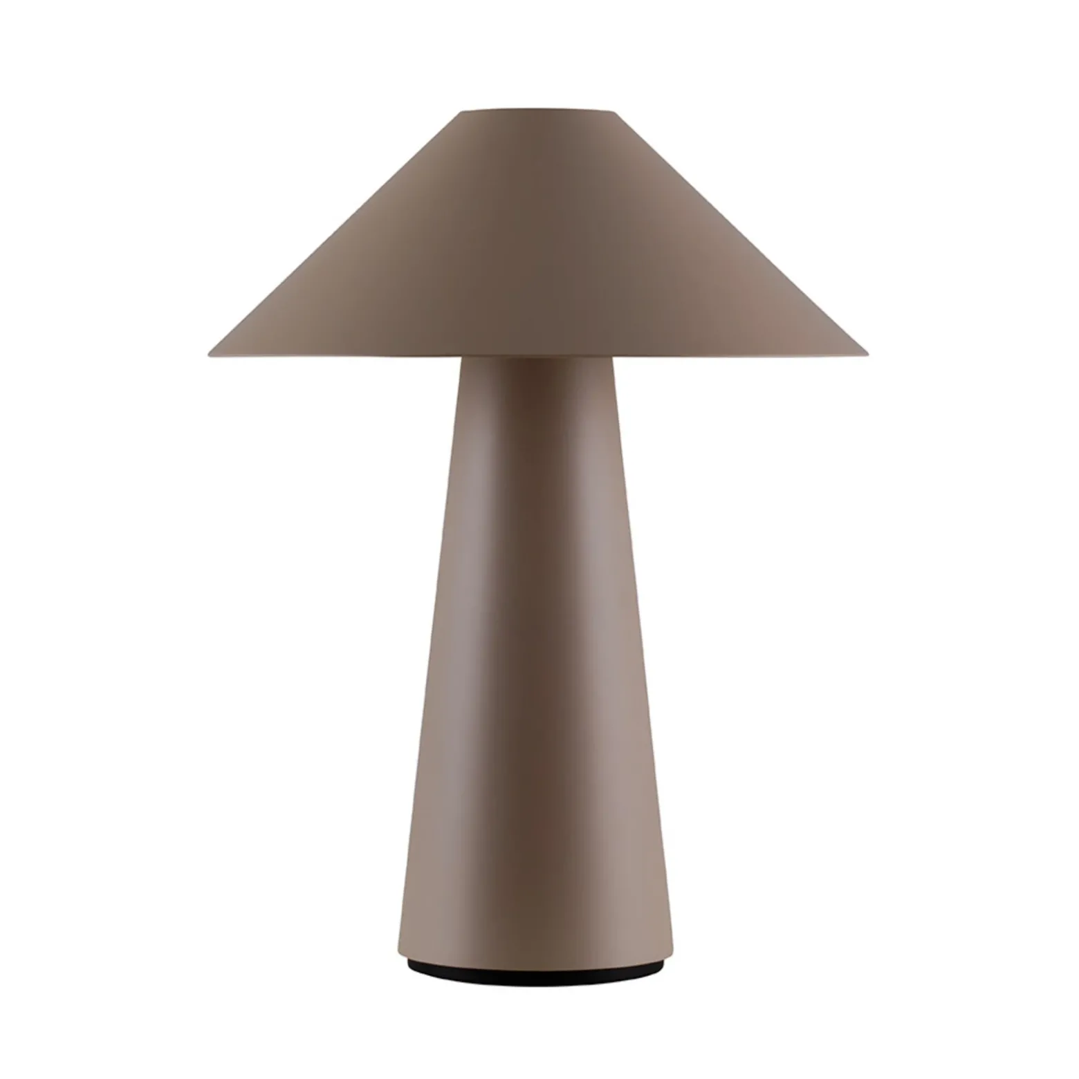 Lámpara de mesa recargable Cannes de Globen Lighting, marrón, 26 cm, IP44