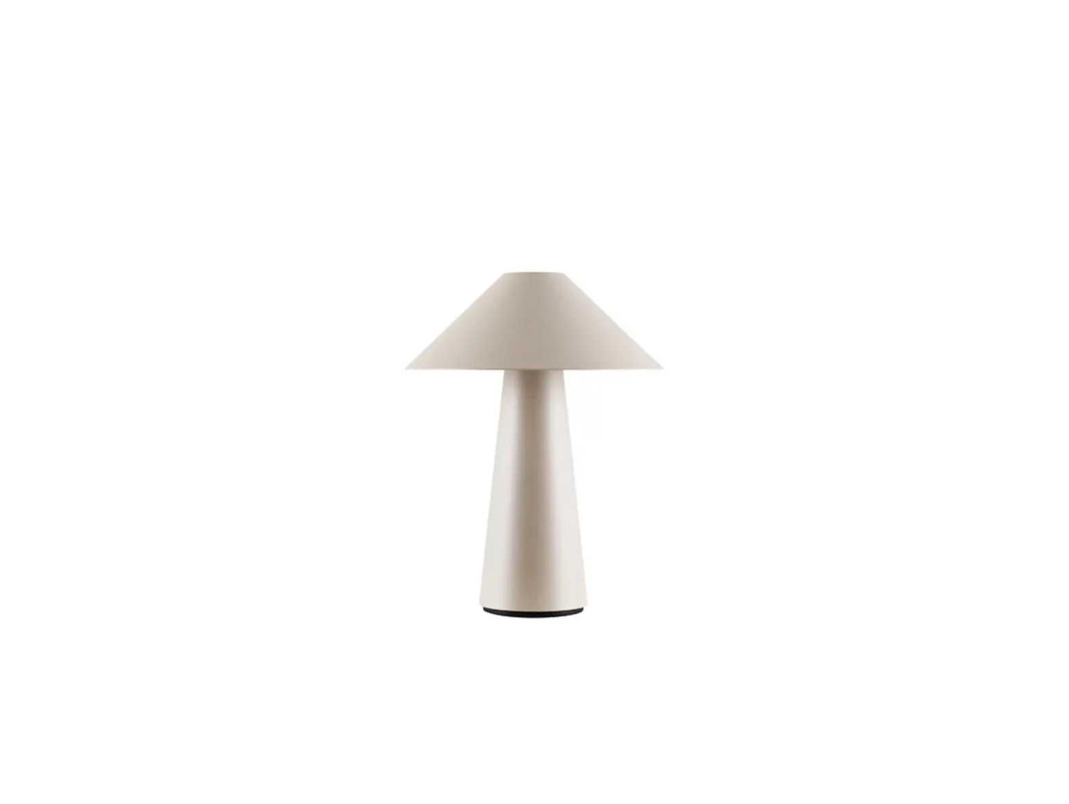 Lámpara de mesa recargable Cannes de Globen Lighting, beige, 26 cm IP44