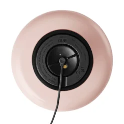 Lámpara de mesa recargable LED Gubi Obello, rosa empolvado, IP44, cristal