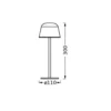 Lámpara de mesa recargable LED OSRAM ENDURA STYLE magenta 30 cm IP44 CCT